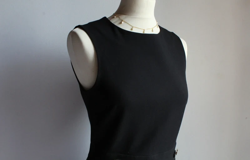 Black H&M cinched dress – photo 3